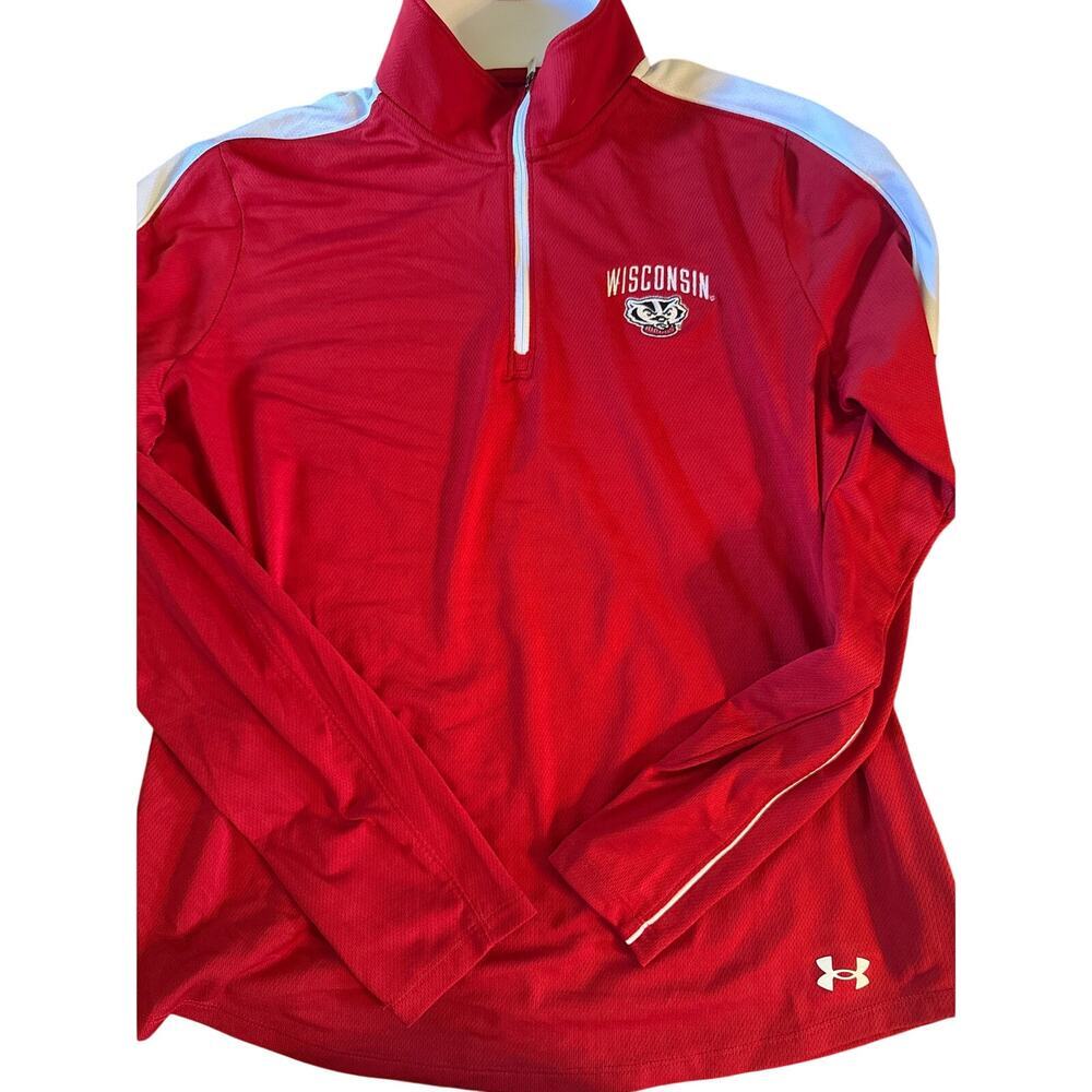 UNDER ARMOUR- UNIVERSITY OF WISCONSIN BADGERS, pullover, LARGE